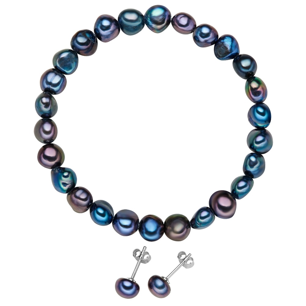 Valero Pearls Ensemble de perles Perle de culture d'eau douce Perle de culture d'eau douce en B Bijoux