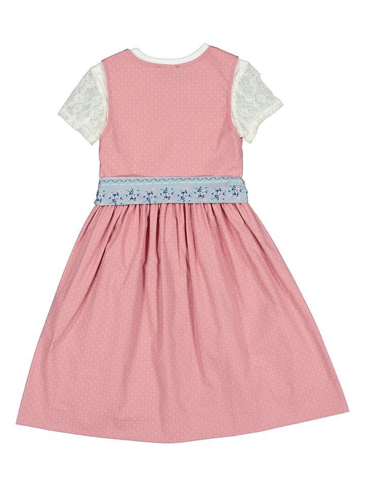 Turi Landhaus Dirndl in Rosa/ Hellblau günstig kaufen