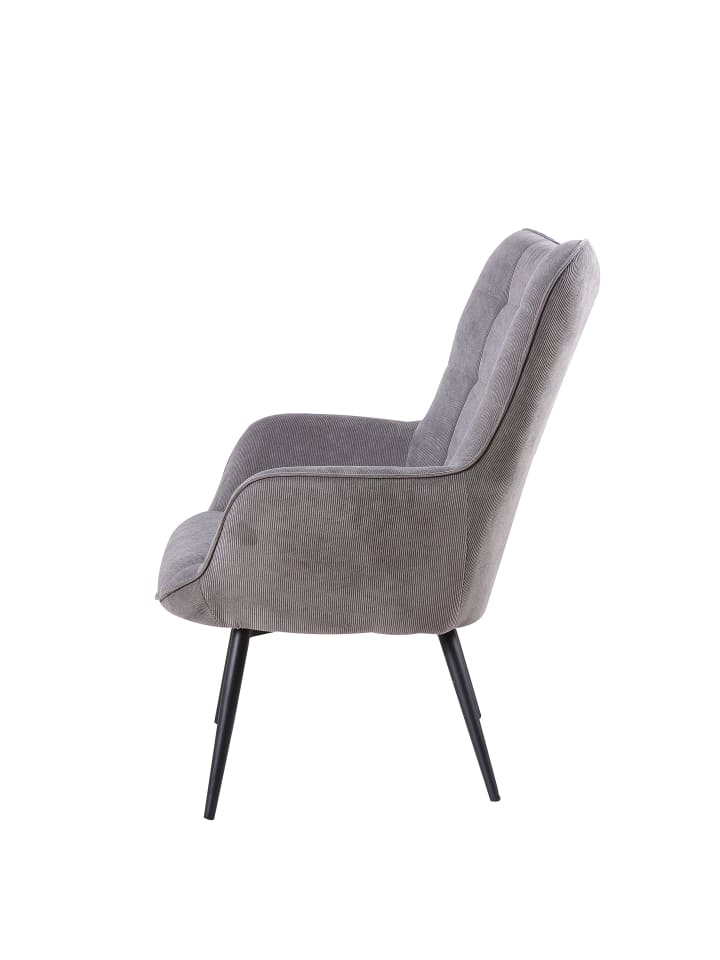 byLiving Sessel UTA in Grau günstig kaufen onesize