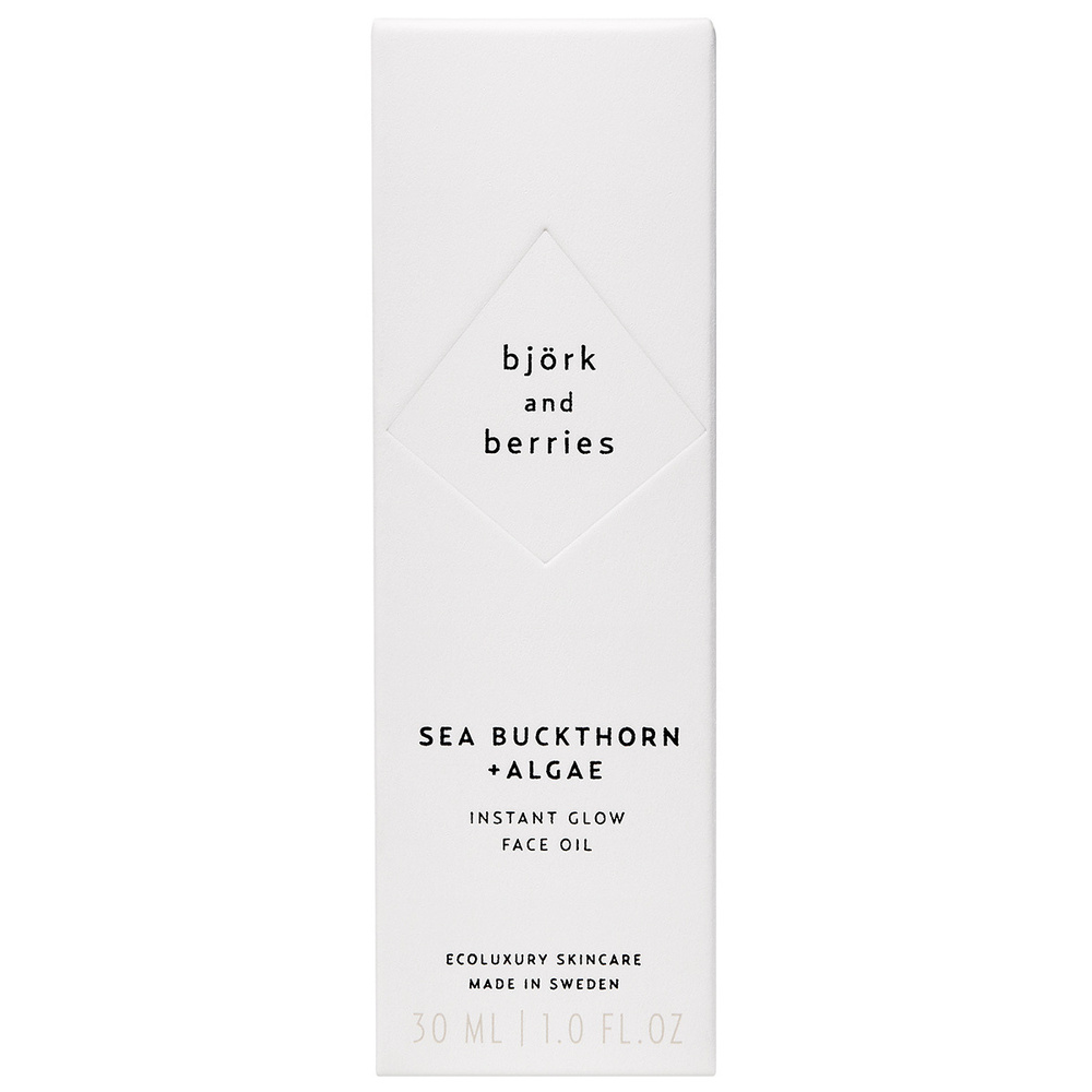 Björk & Berries Sea Buckthorn + Algae Instant Glow Face Oil Soin visage