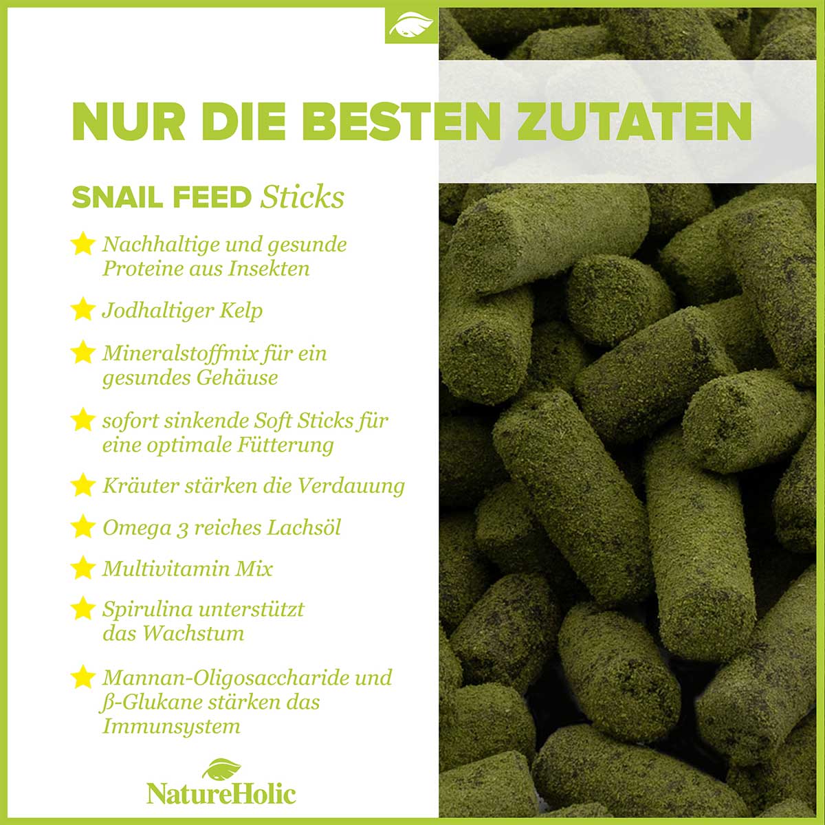 NatureHolic Snailfeed Sticks 30g günstig kaufen