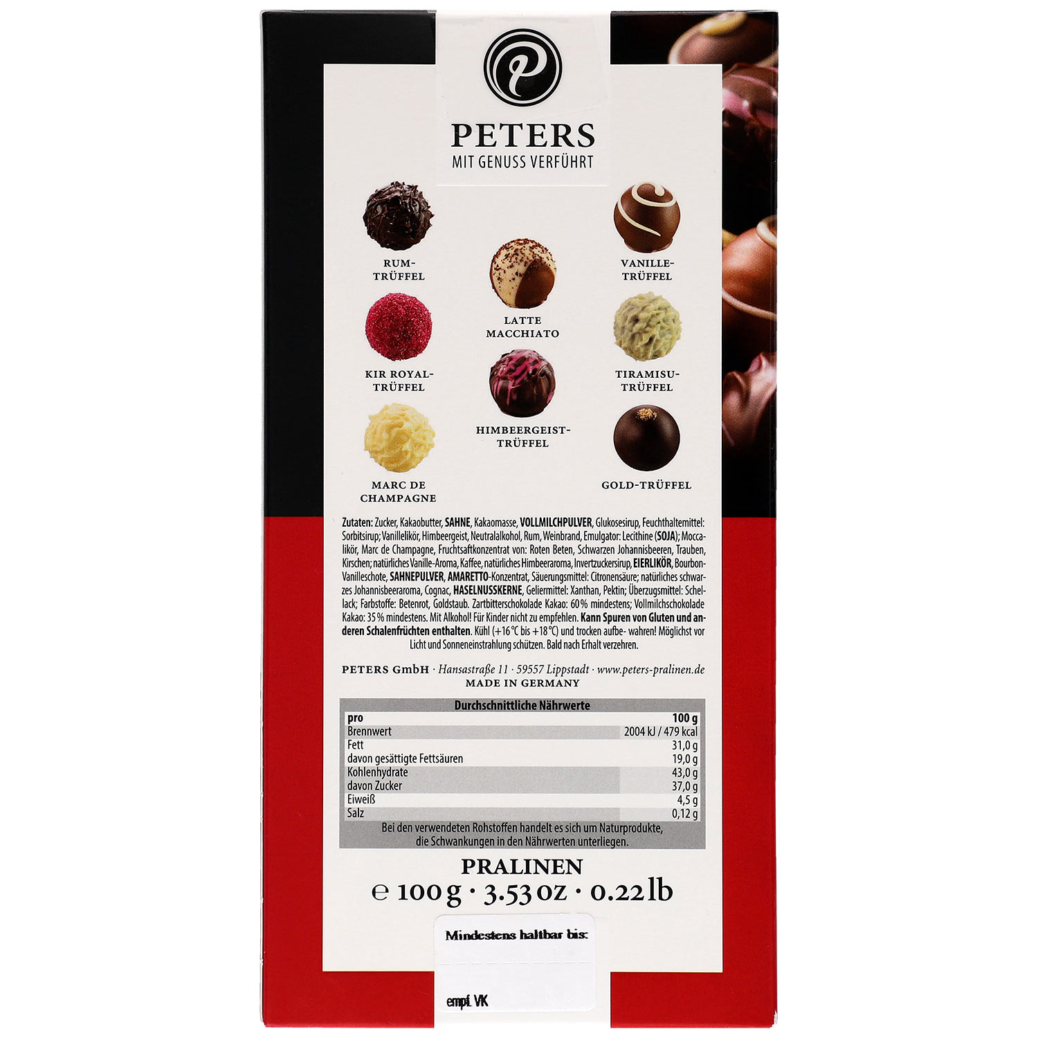 Peters Edle Trüffel-Auslese 100g
