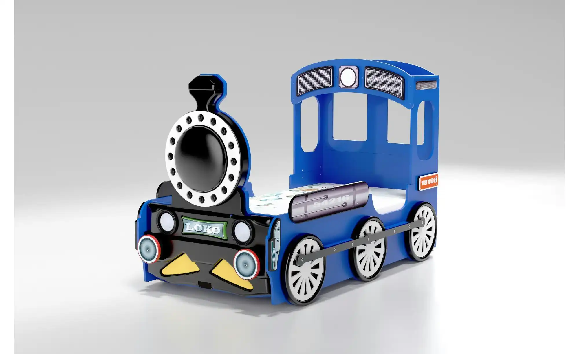 Autobett Lokomotive
