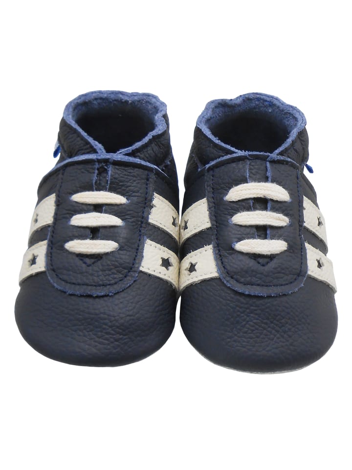 Yalion Baby Leder-Krabbelschuhe in in Dunkelblau günstig kaufen