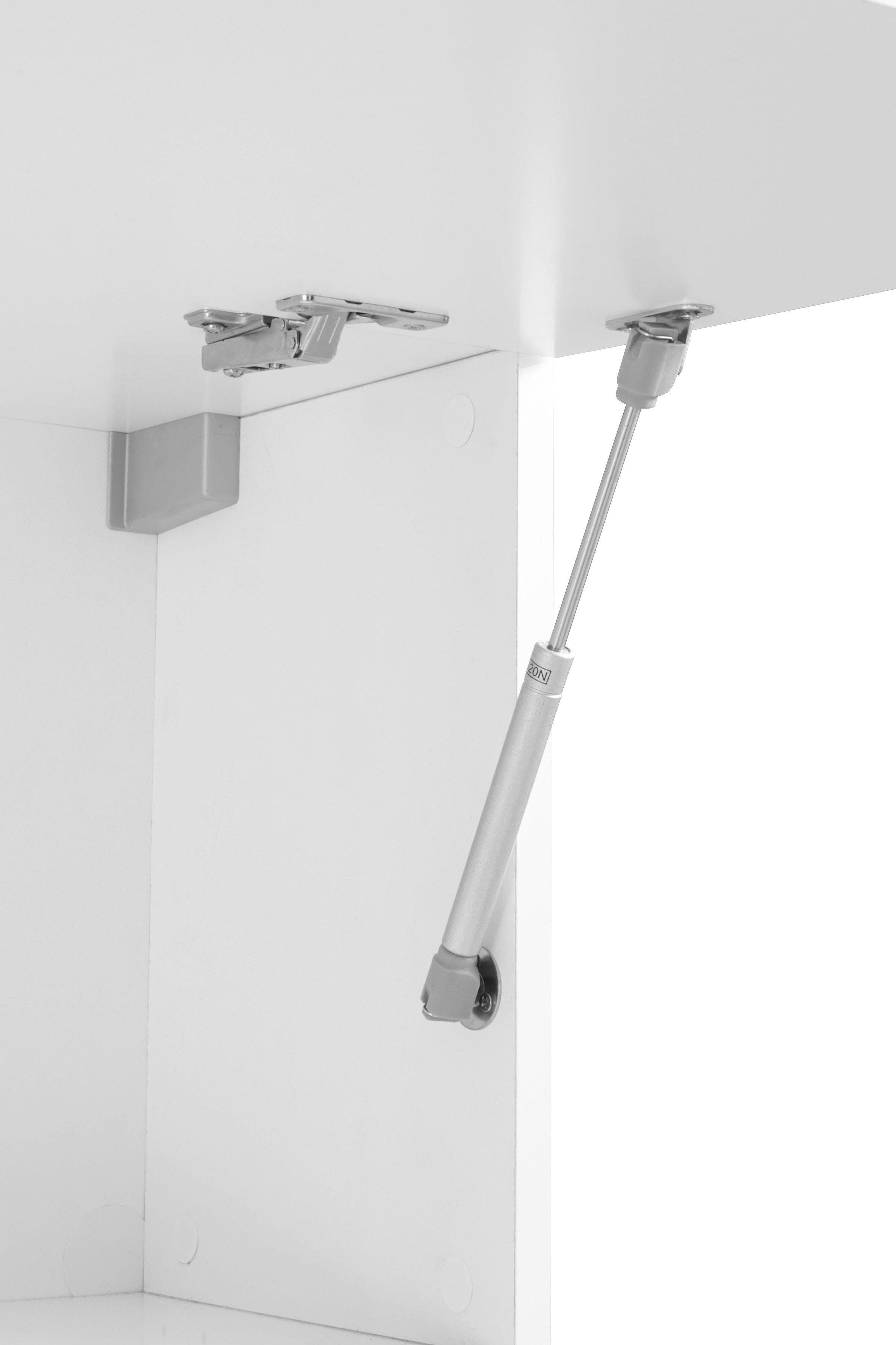 Tecnos Wohnwand Maruska, (Set, 5-St), Front/ Korpus weiß Hochglanz