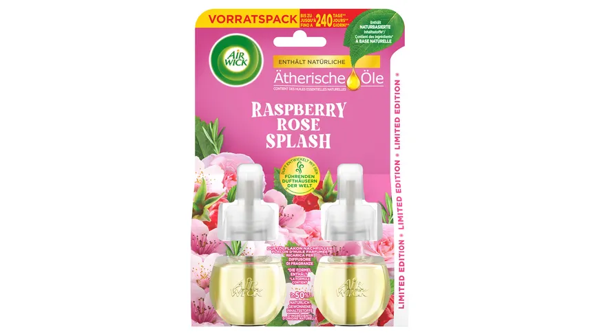 Air Wick Duftölflakon Nachfüller DUO Raspberry Rose Splash 38 ml