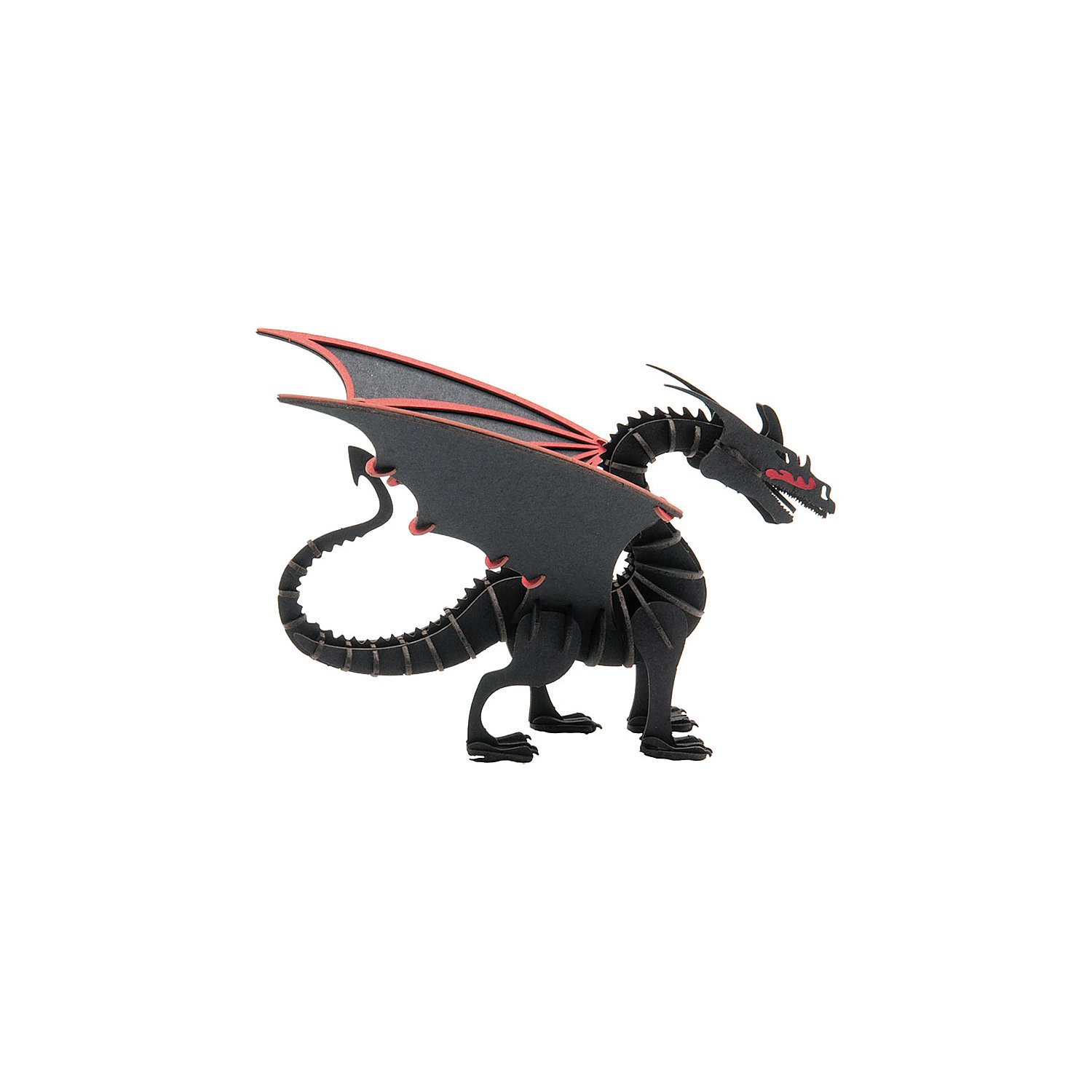 3D-Papiermodell Drache, 11 x 8 cm