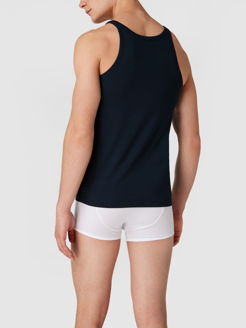 Tanktop aus Baumwolle im 2er-Pack in marineblau
