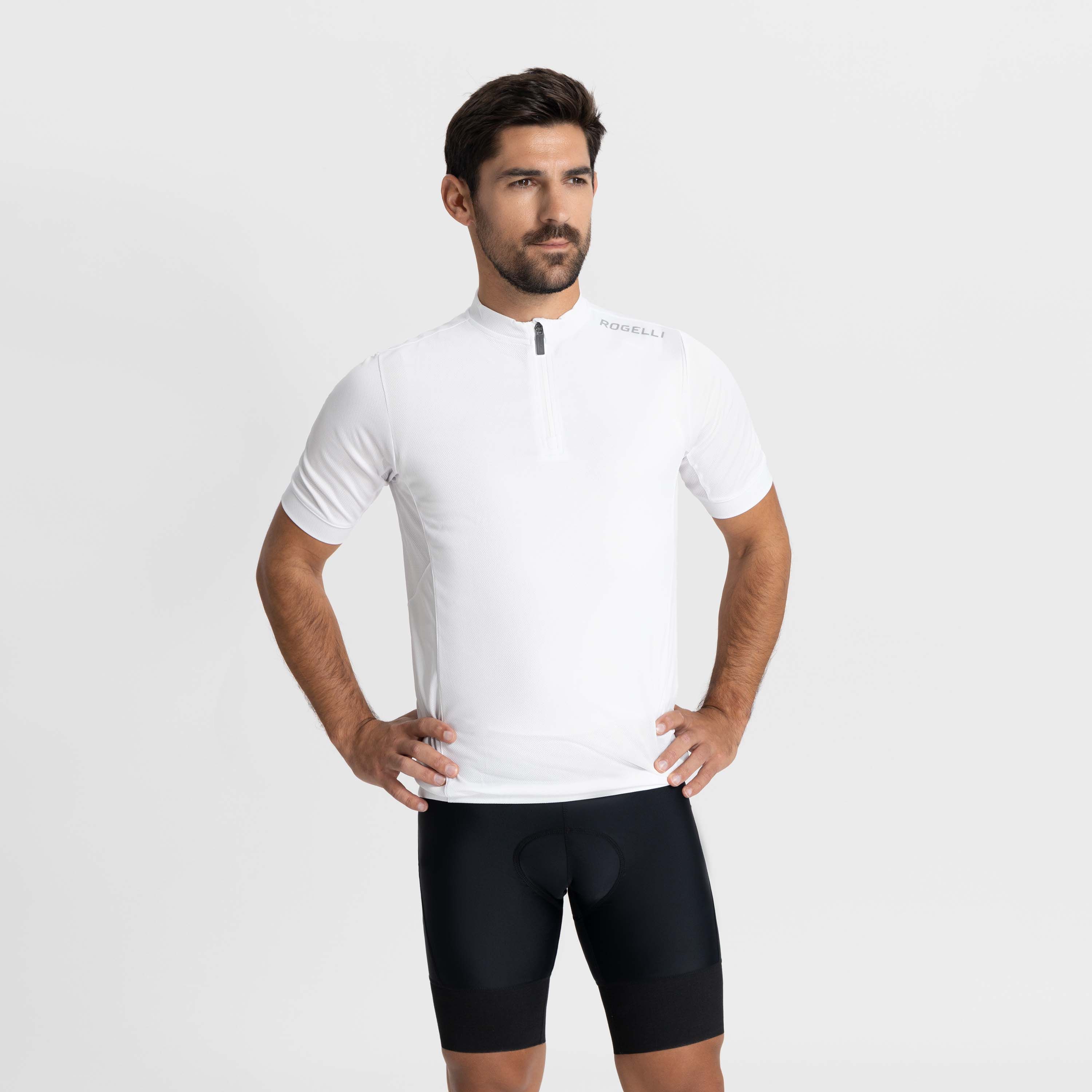 Rogelli Core White Herren Radtrikot