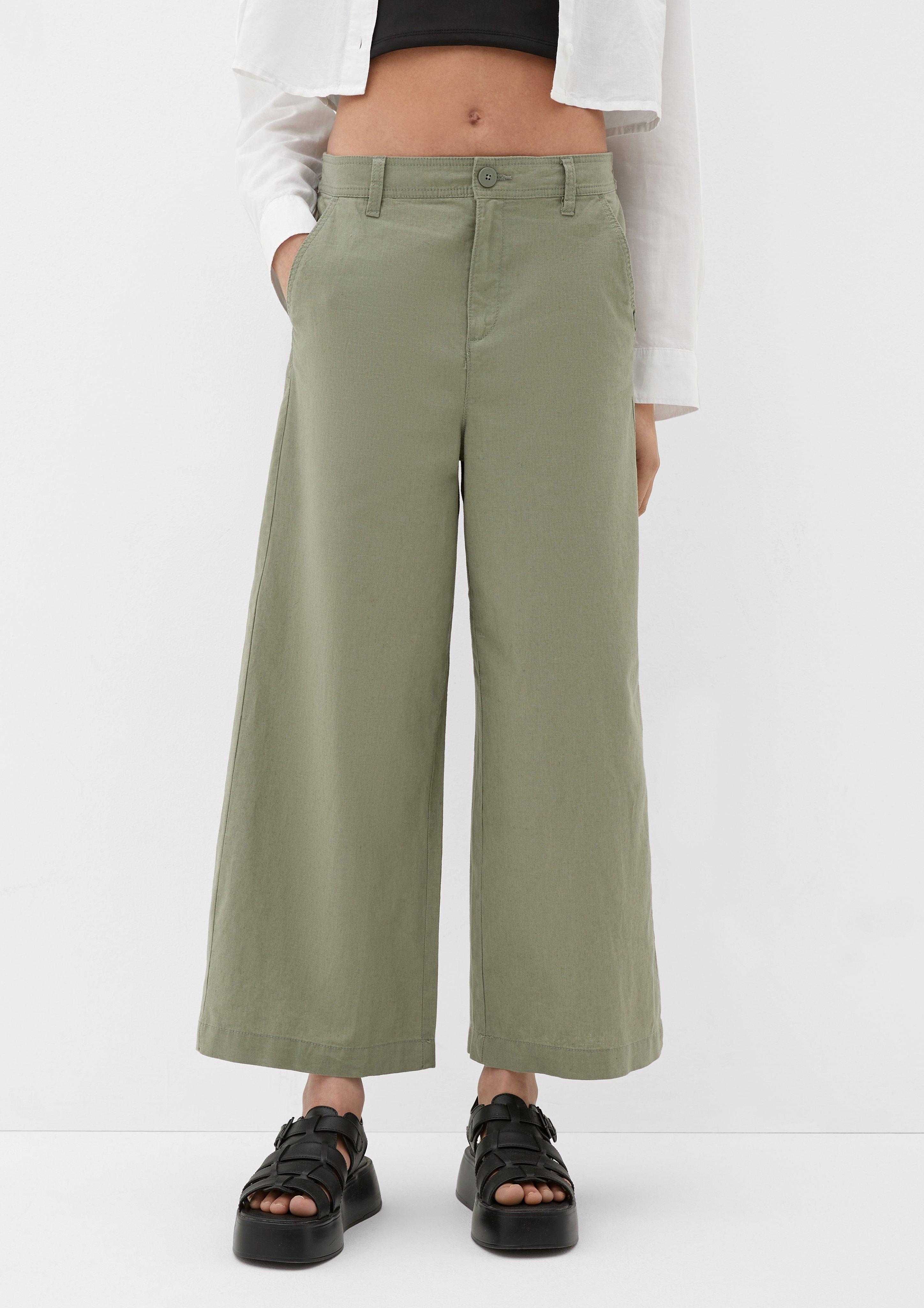 Regular: Culotte aus Leinenmix  2127625-7807