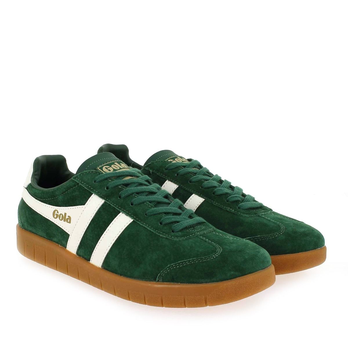 Gola  HURRICANE SUEDE CMB046 - vert blanc