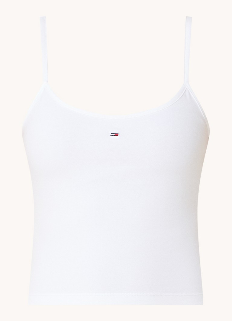 Tommy Hilfiger Cropped spaghetti top with logo
