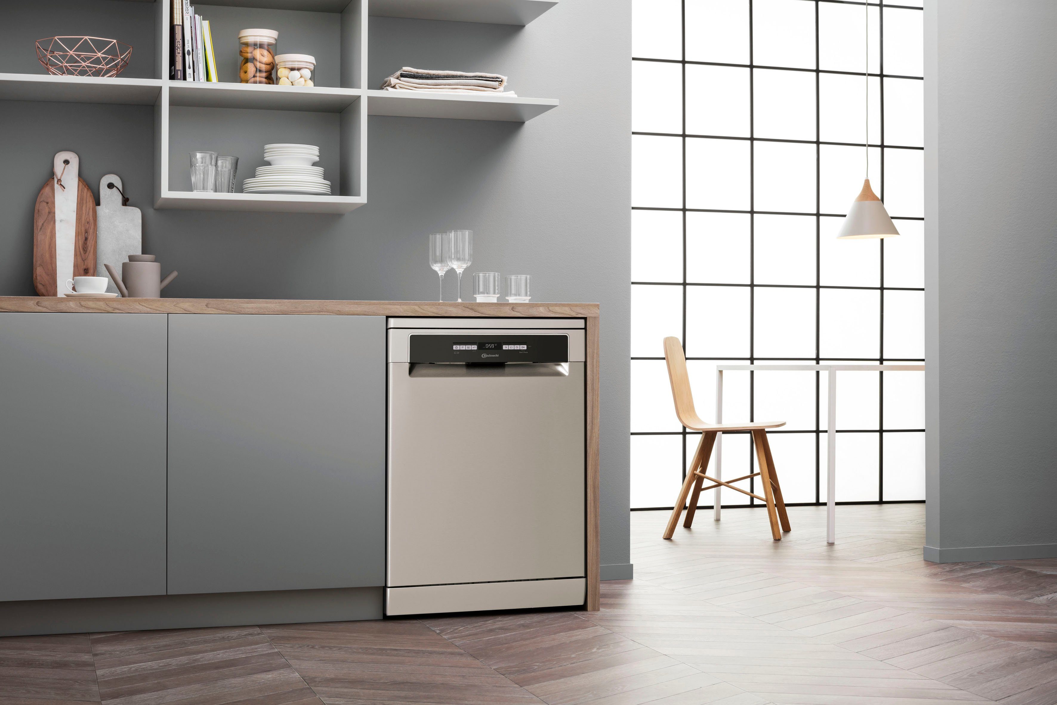 BAUKNECHT Standgeschirrspüler, OBFO POWERCLEAN 6330, 14 Maßgedecke