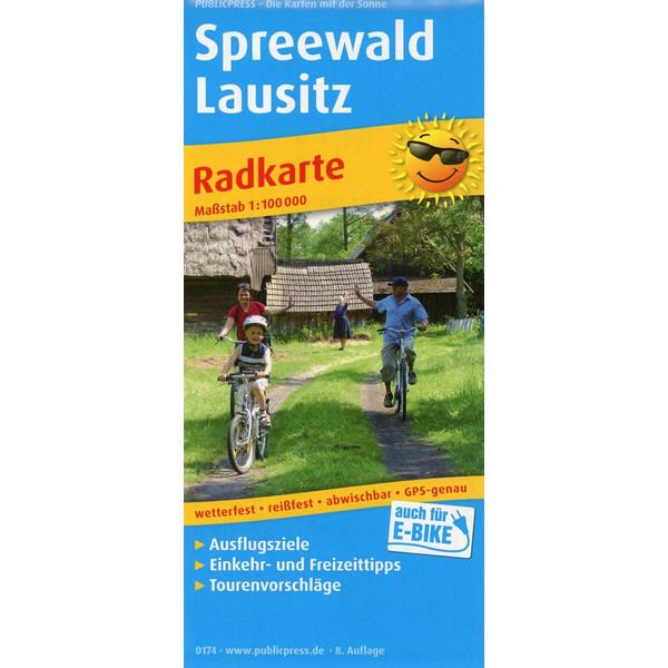 Spreewald - Lausitz 1:100 000 - Fahrradkarte