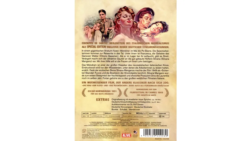 Bitterer Reis - Special Restored Edition (Filmjuwelen)
