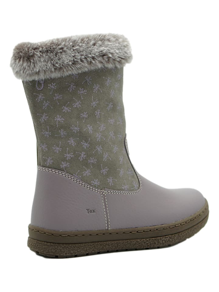 lamino Leder-Boots in Grau günstig kaufen