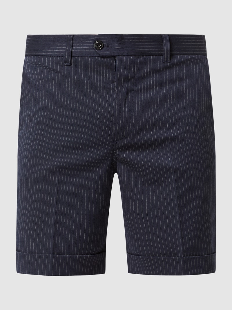 Bermudas mit Viskose-Anteil Modell 'Russel' in marineblau