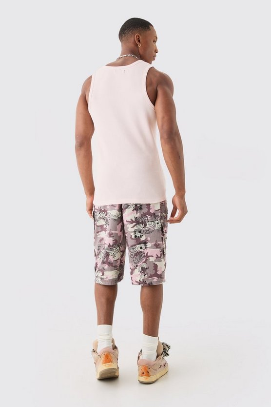 Tanktop in Waffeloptik