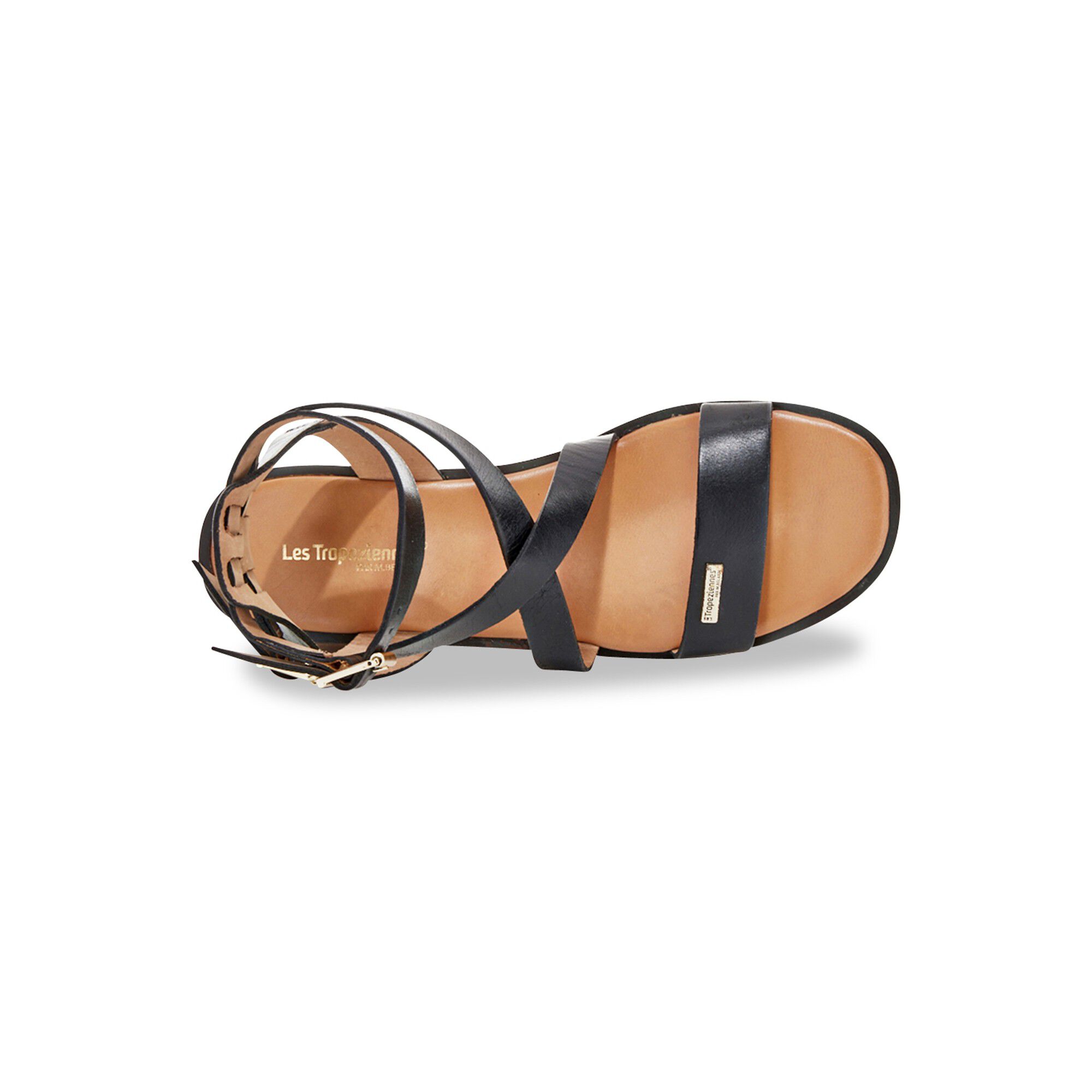 Sandales double bride cheville en cuir Hocean