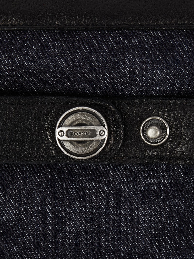 Handschuhe aus Denim und Leder in jeans