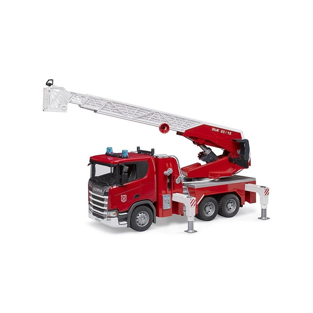 Bruder® Spielzeug-Feuerwehr 03591 Scania Super 560R, mit Drehleiter, Wasserpumpe und Licht & Sound Modul