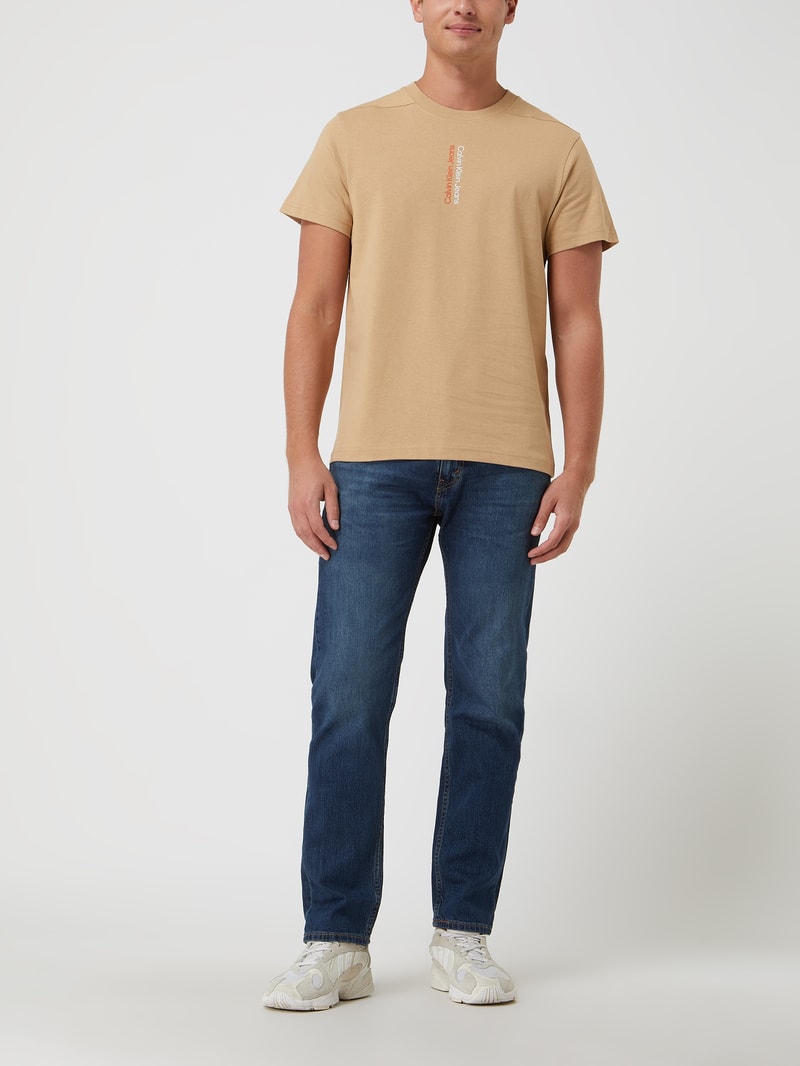 T-Shirt aus Baumwolle  in sand
