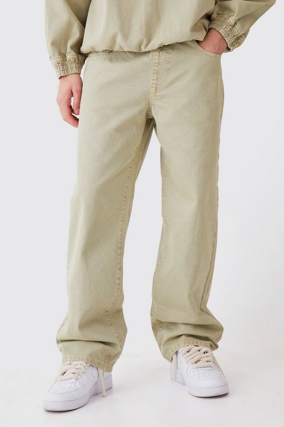 Lockere Jeans mit elastischem Bund