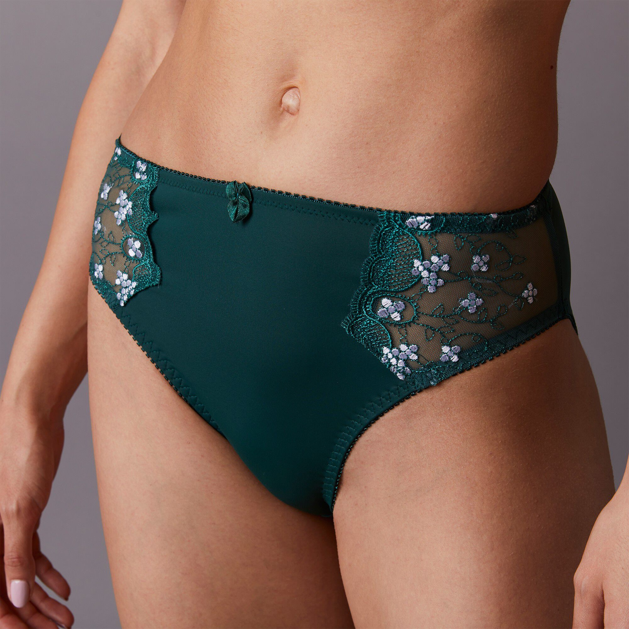 Culotte microfibre tulle brodé Caminata