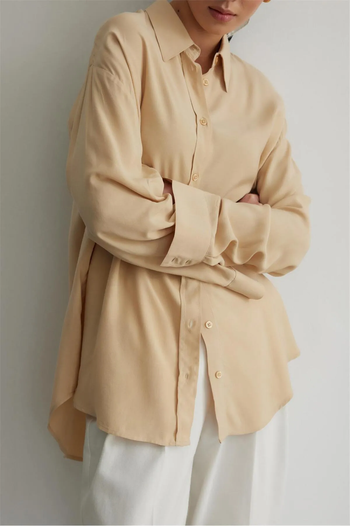 Suud Collection  Hemd - Braun - Oversized