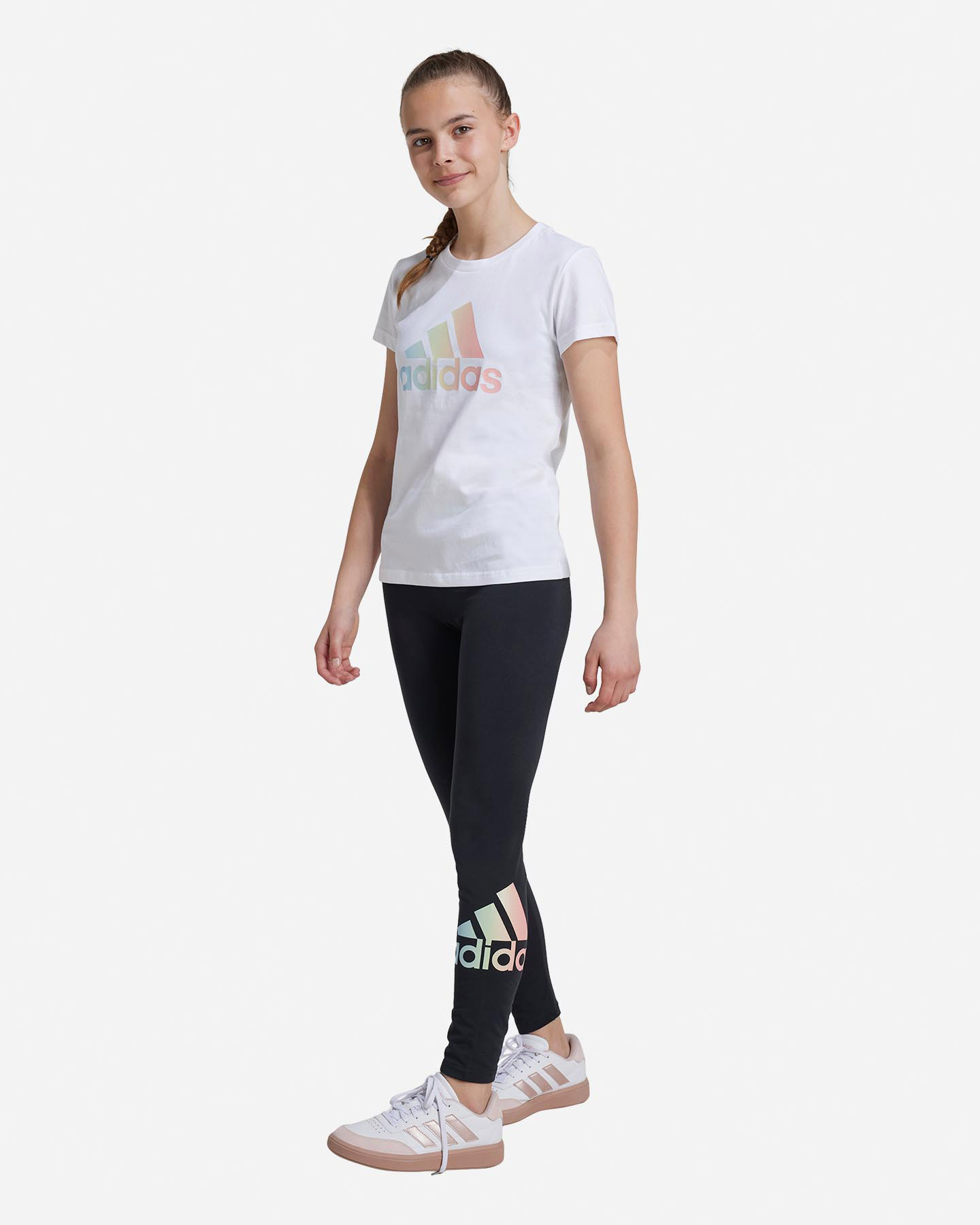 Legginsit Adidas Big Logo Rainbow Jr JE5648