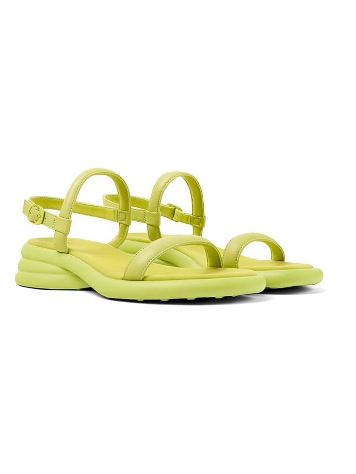Camper Leder-Sandalen in Grün günstig kaufen