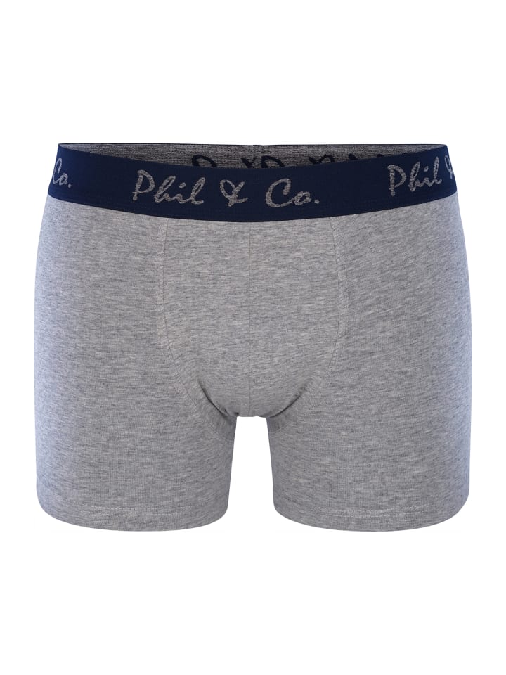 Phil & Co. Berlin  Retro Pants Jersey in navy-grau günstig kaufen