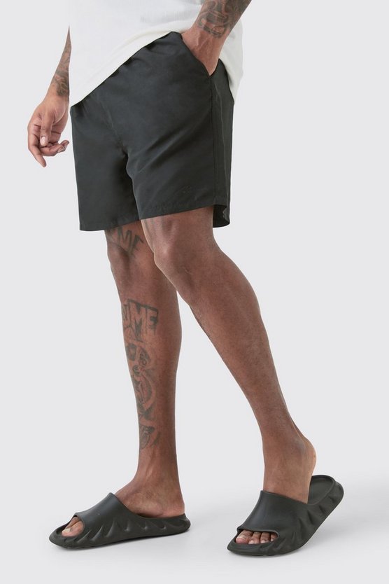 Plus mittellange Man Signature Badehose