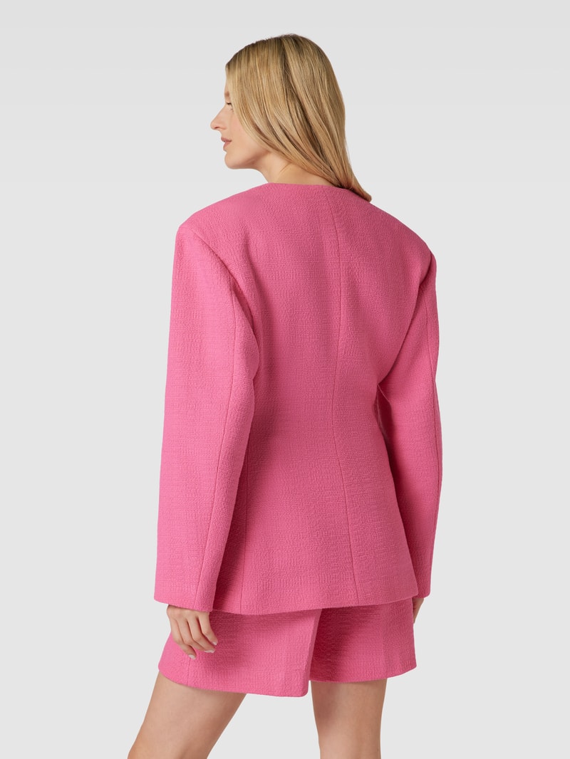 Blazer mit Label-Detail Modell 'Asola' in neon pink