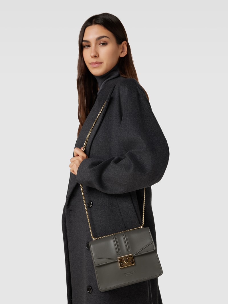 Handtasche mit Klickverschluss Modell 'ROROS' in graphit
