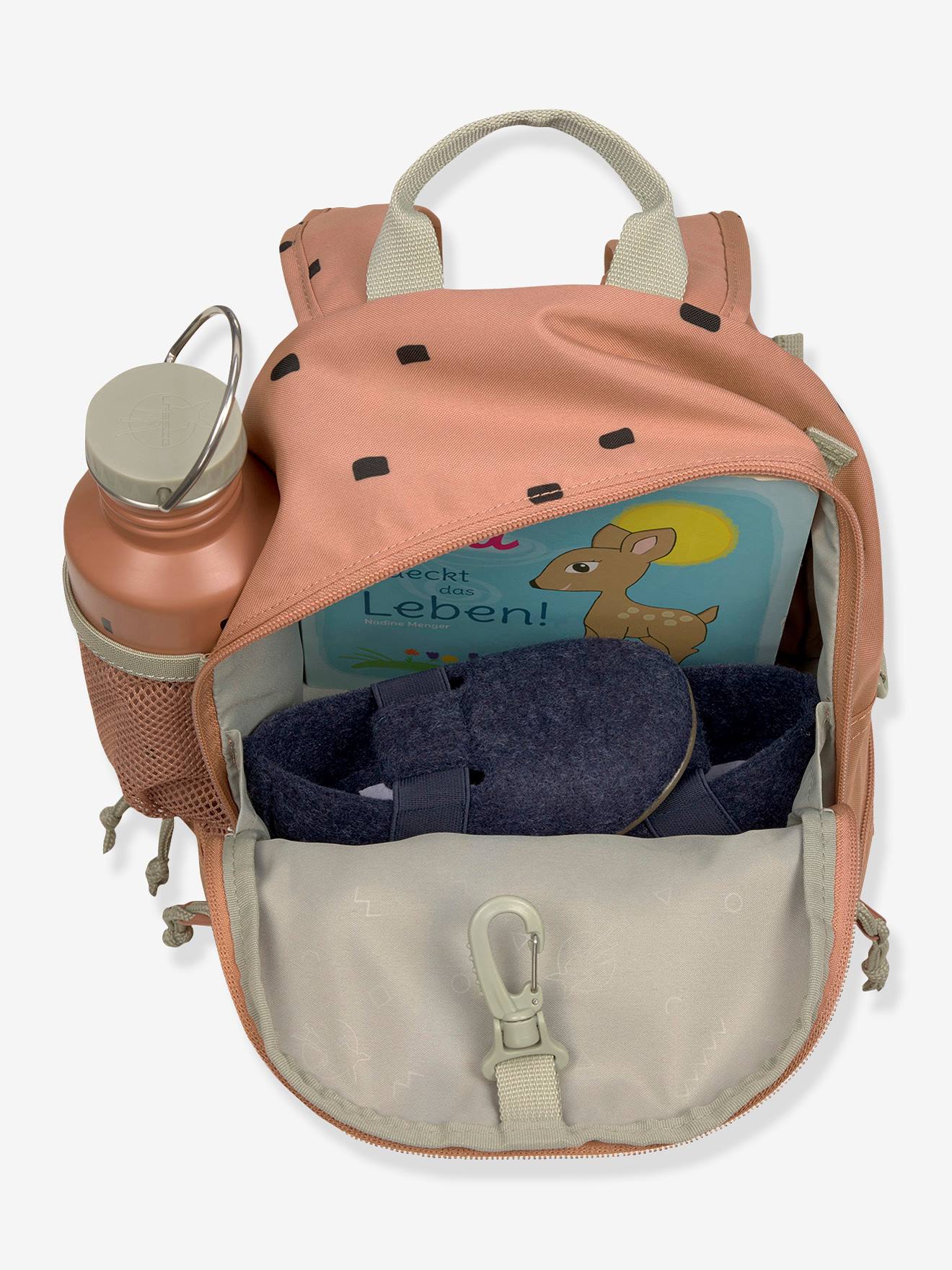 Lässig Kindergarten-Rucksack HAPPY PRINTS LÄSSIG - olivgrün