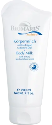 BIOMARIS Körpermilch nature mit Sanddorn-Duft  200 ml  Lotion