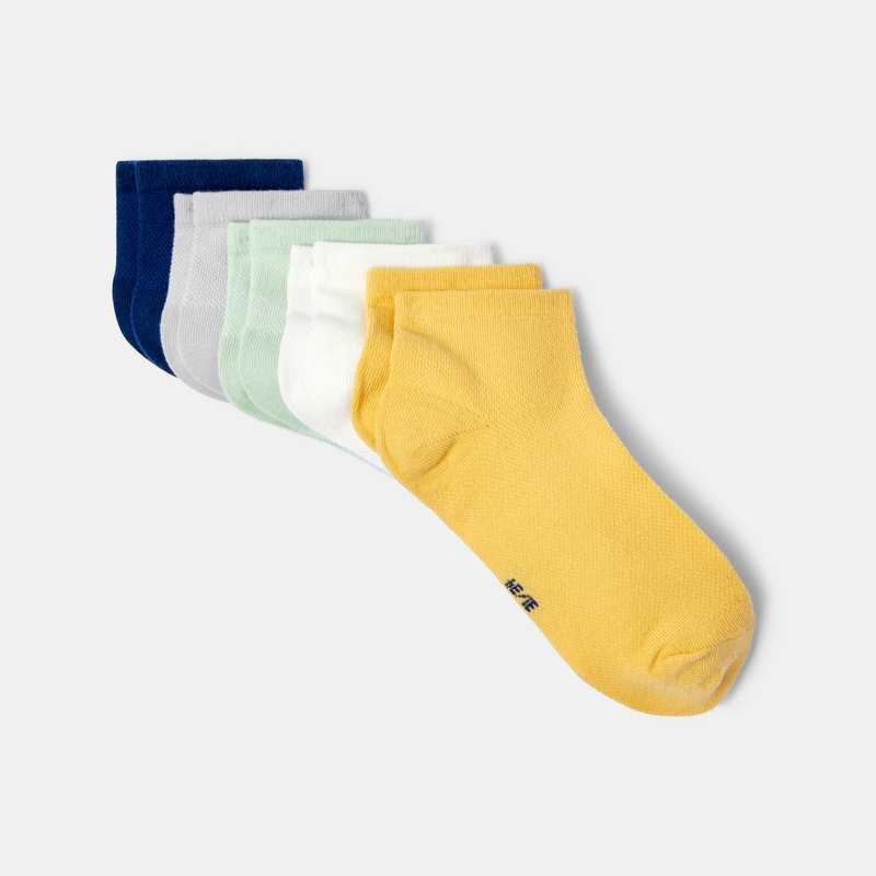 Socquettes unies (lot de 5) garçon
