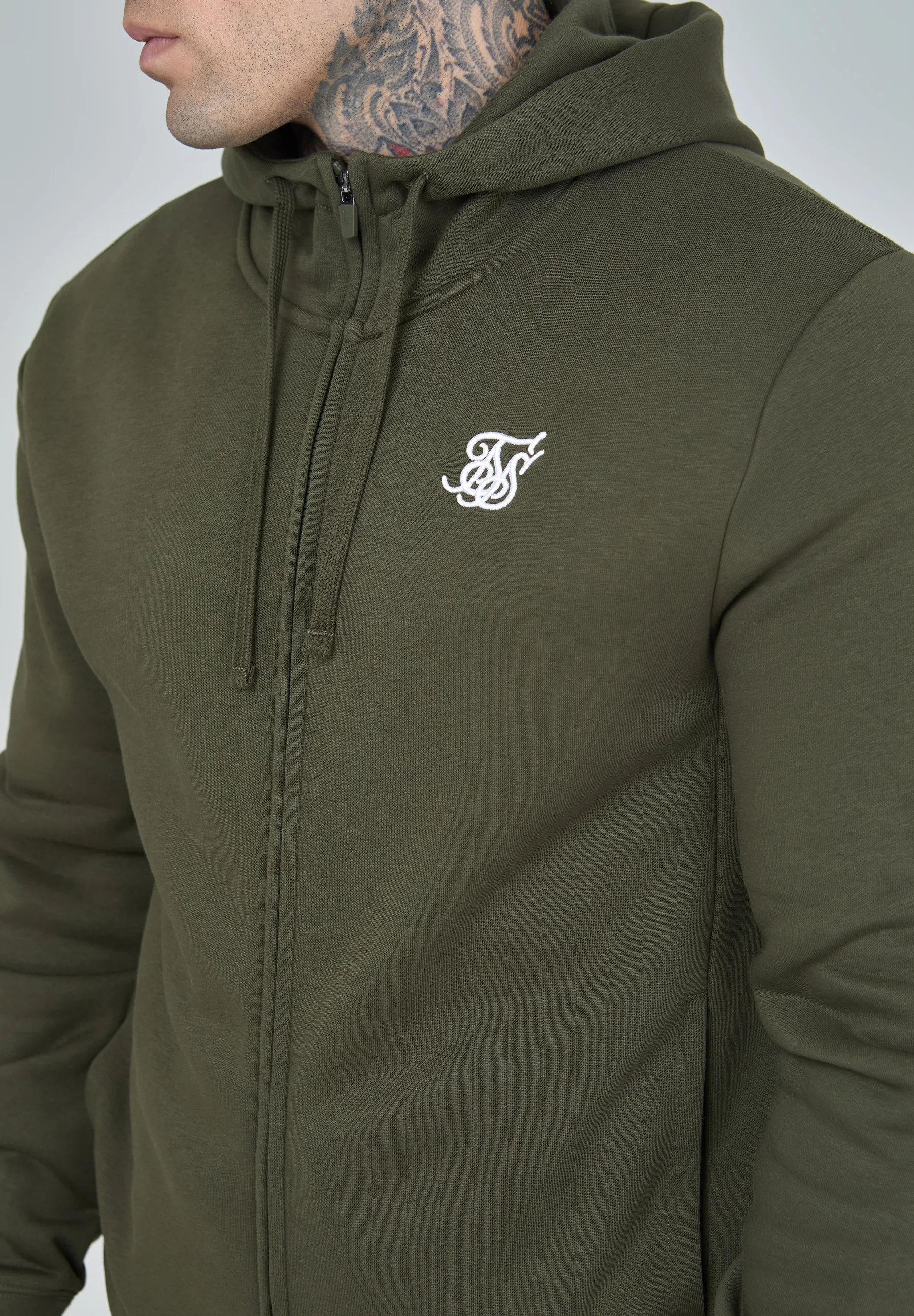 SIKSILK ESSENTIAL FUNNEL - Sudadera con cremallera