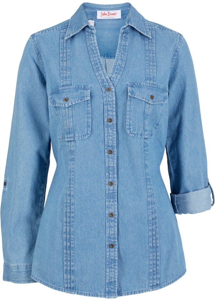 Jeansbluse