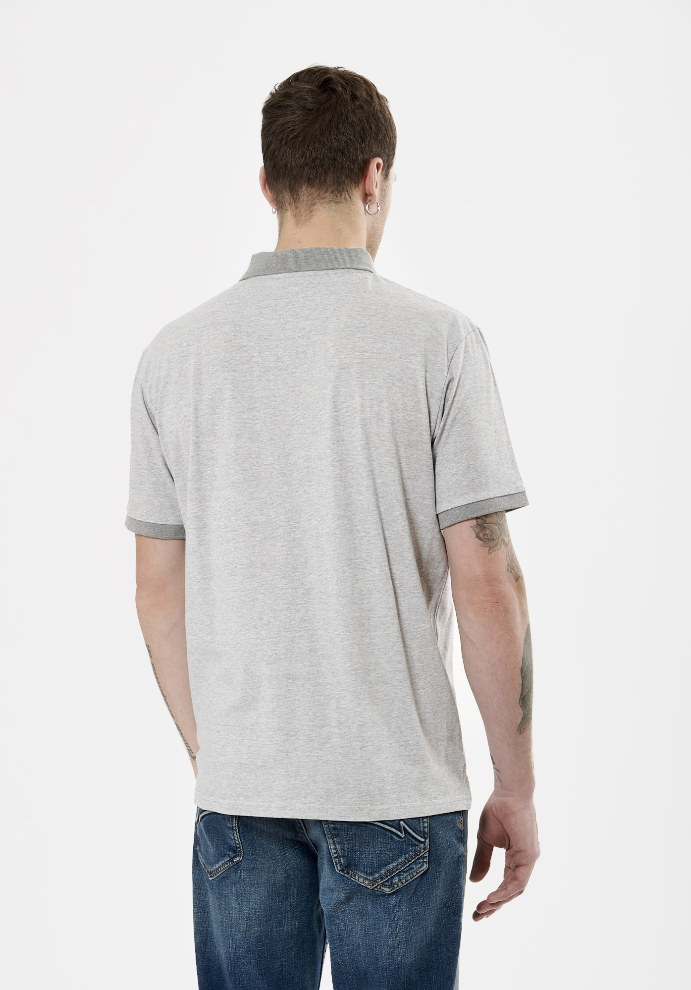 STEF   Polo gris Homme