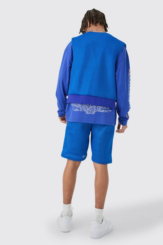 Mesh-Tanktop & Shorts