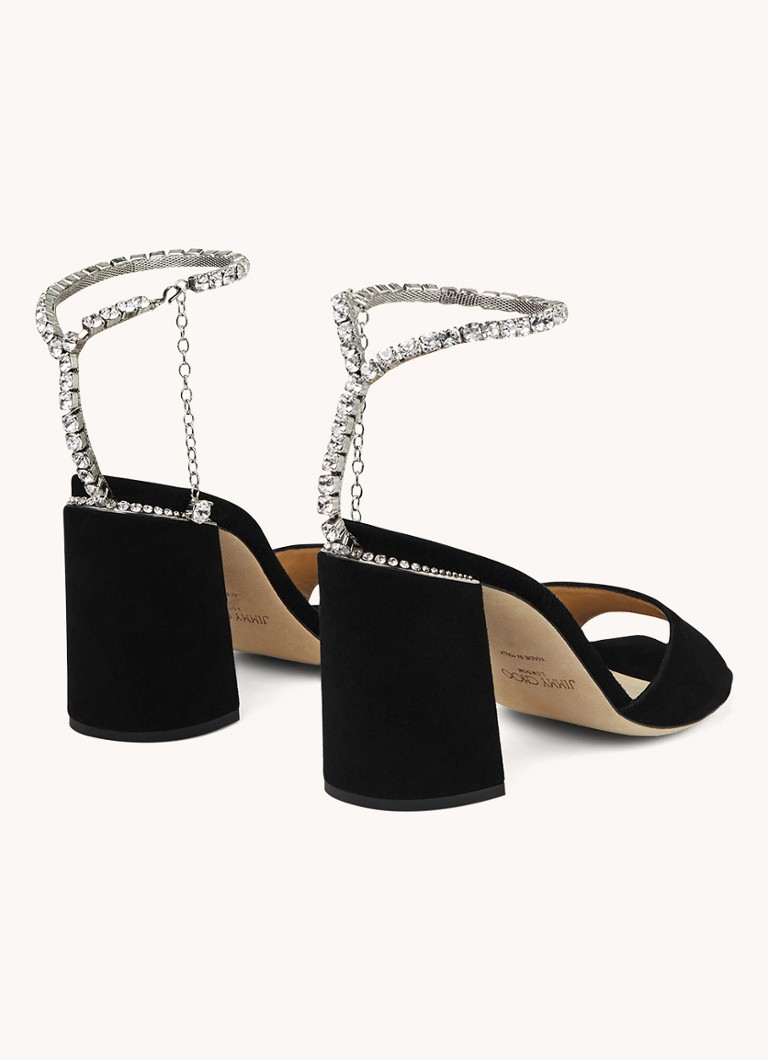 Sandale Jimmy Choo Saeda 85 din piele intoarsa de capra