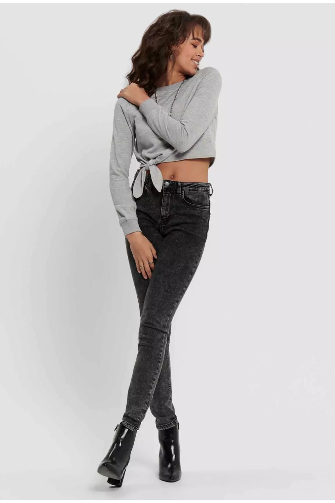 Only Sweats Femme couleur gris