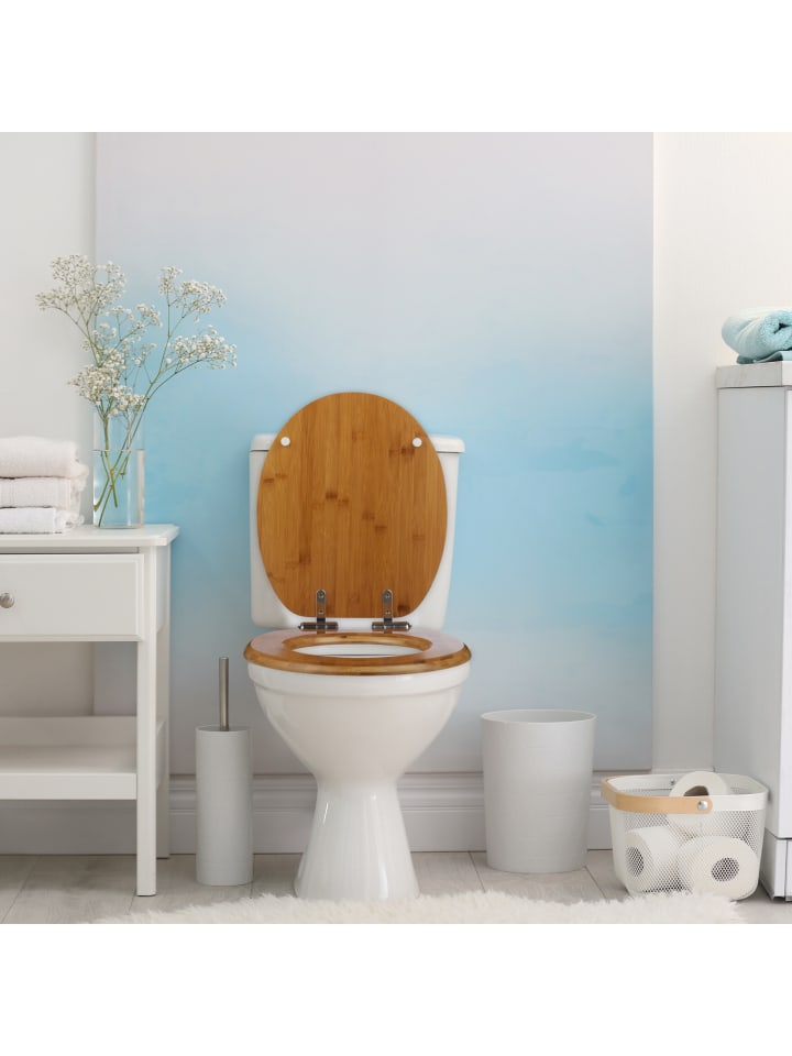 relaxdays Toilettendeckel in Natur - (B)37,5 x (T)43,5 cm günstig kaufen onesize