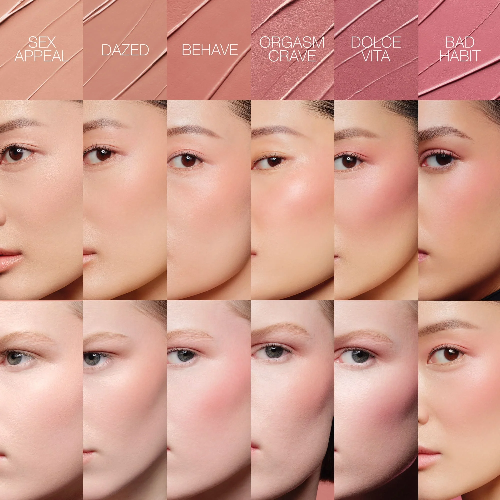 Le Multi-Visage - Blush Stick, Rouge à lèvres, Ombre à paupières crème