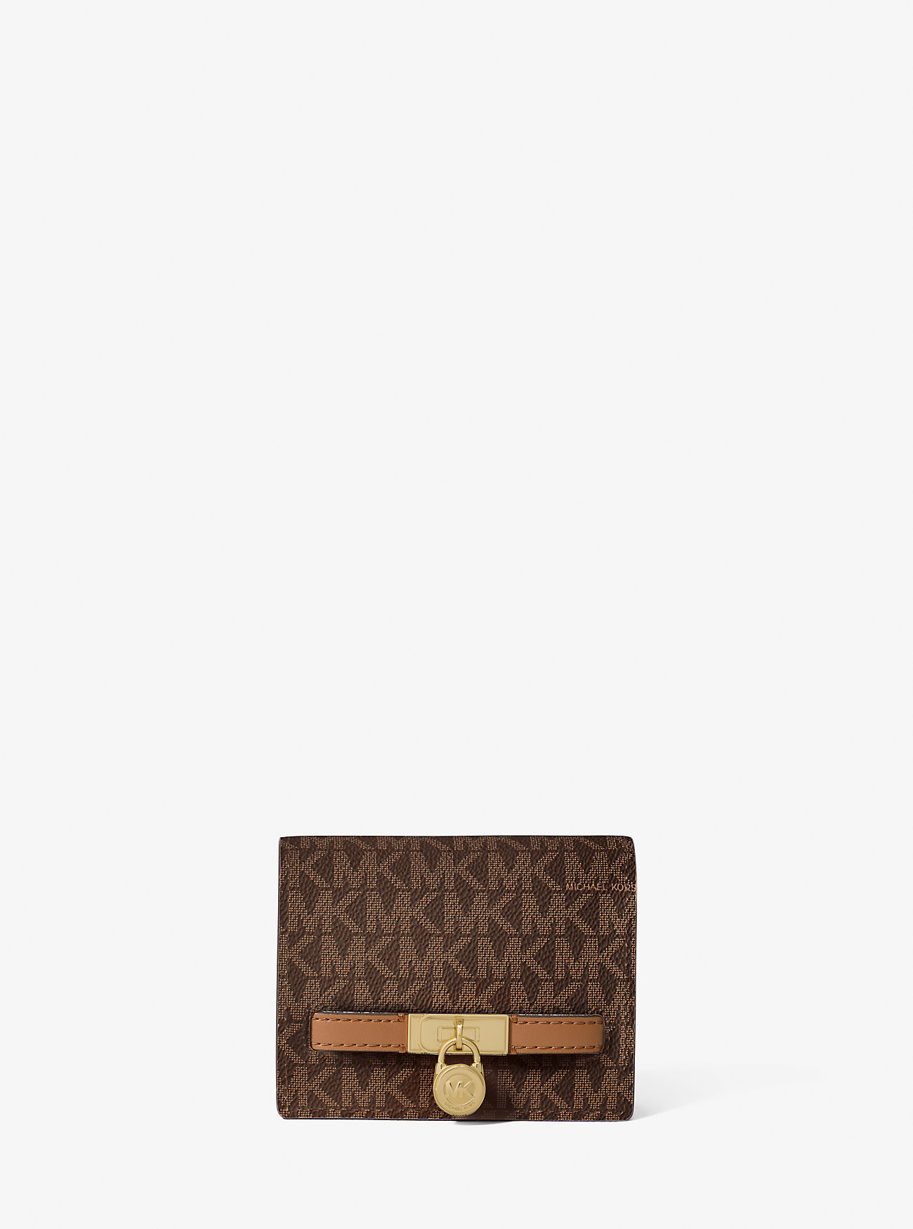 Hamilton Moderne Small Signature Logo Wallet - BRN/ACORN