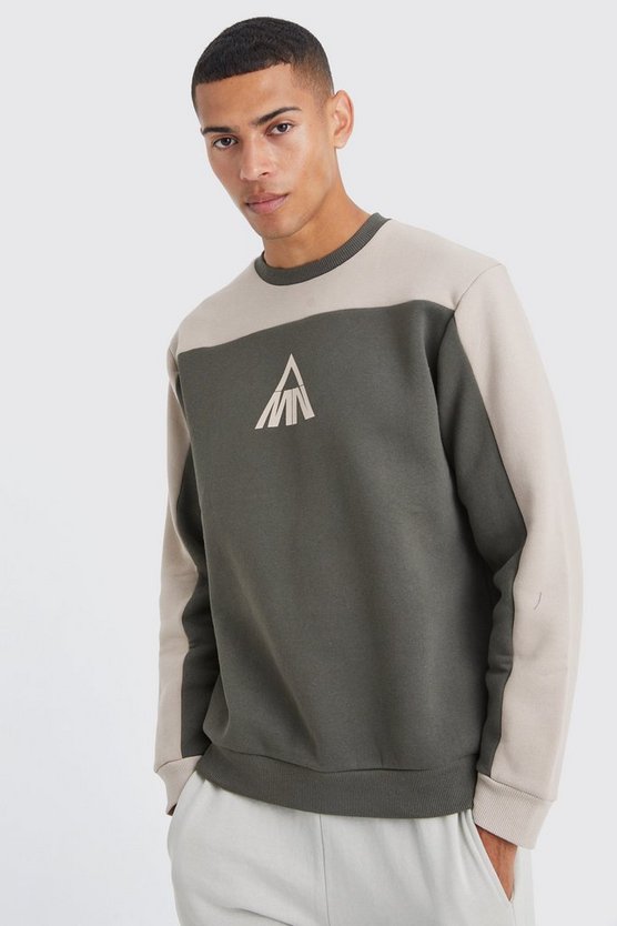 Man Colorblock Sweatshirt