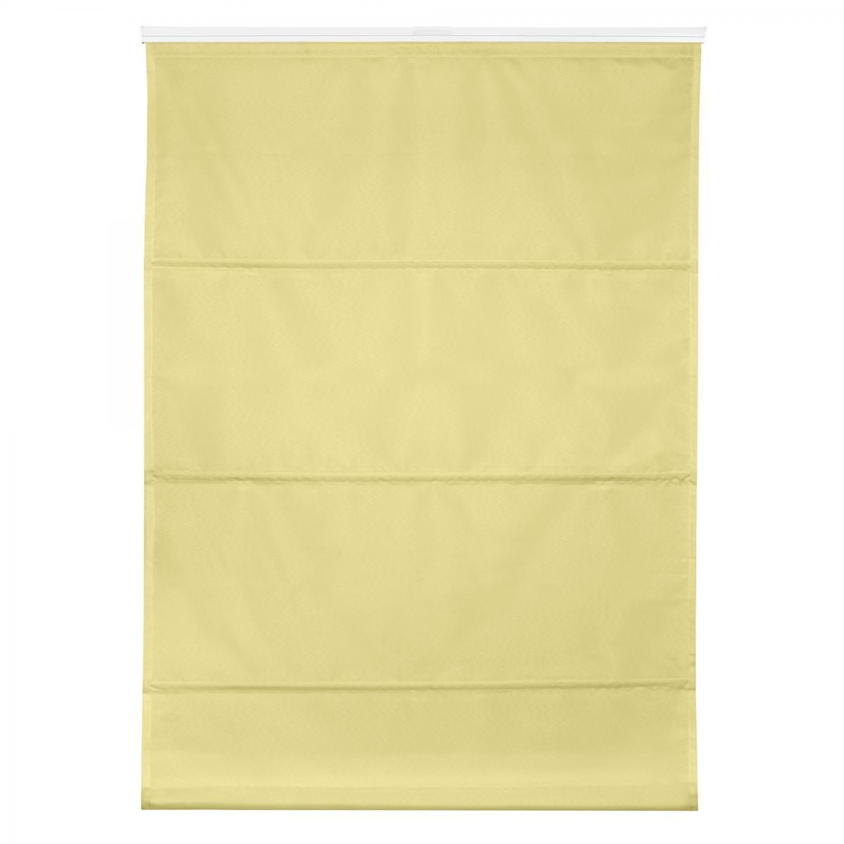 Lichtblick Raffrollo Klemmfix TOP, ohne Bohren, verspannt Gelb, 60 cm x 130 cm (B x L)