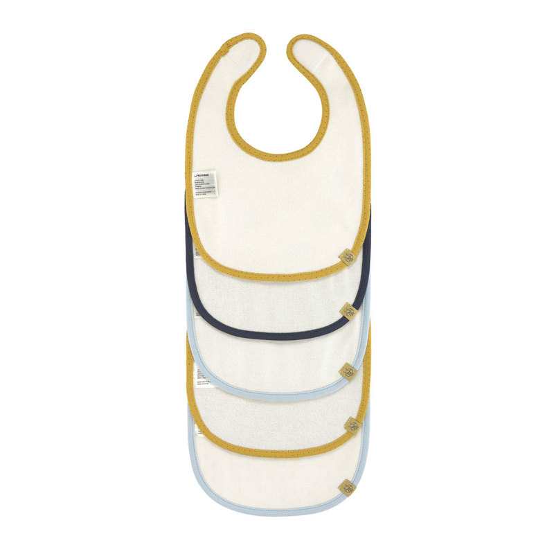 Lot de 5 bavoirs éponge imperméables bio baleine Lässig